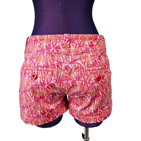 Vineyard Vines Colorful Pink & Orange Chino Shorts Size 0 Women's - Picture 6 of 10